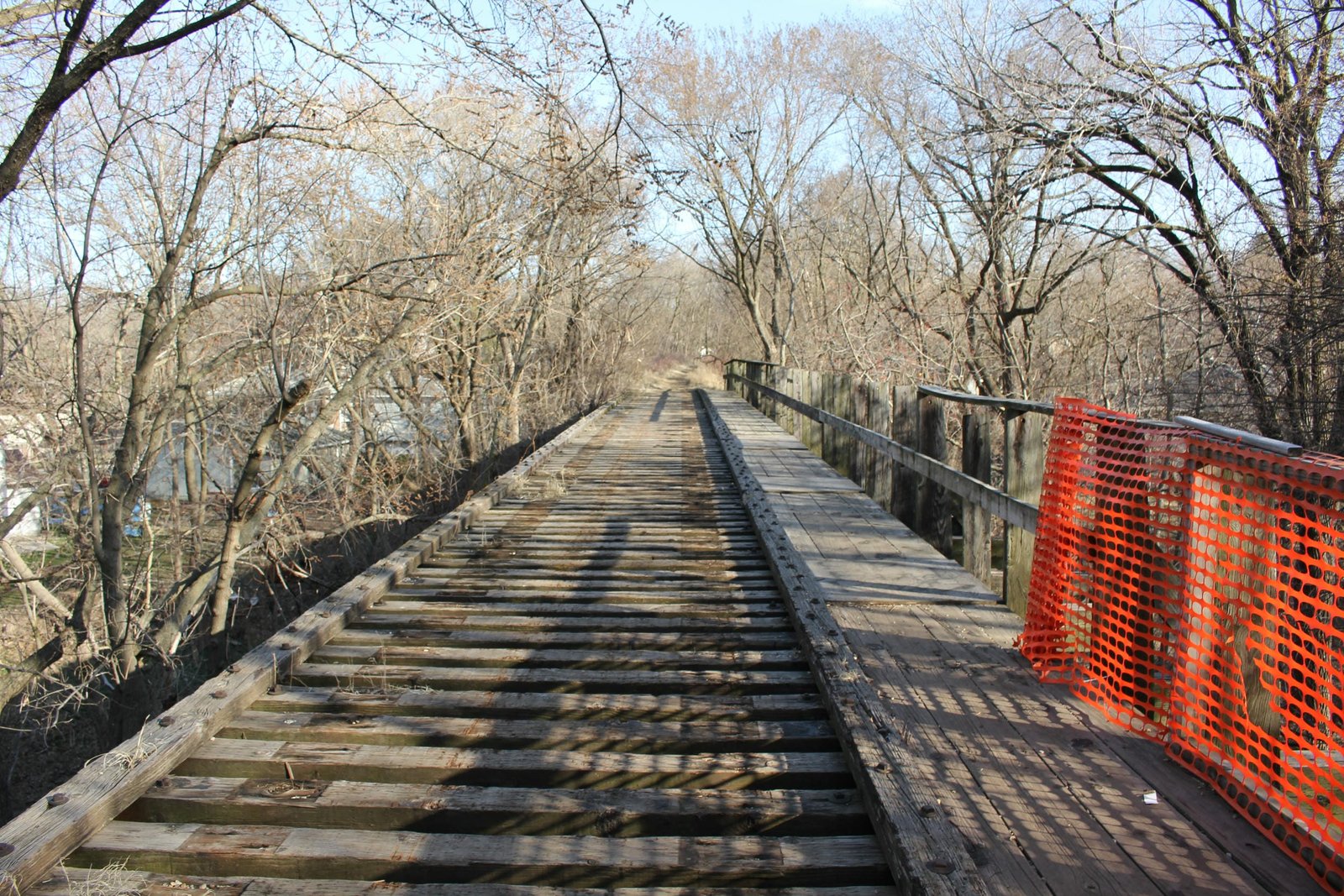 Looking south